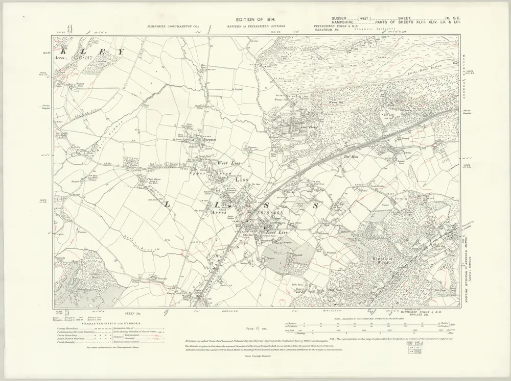 Voorbeeld van de oude kaart