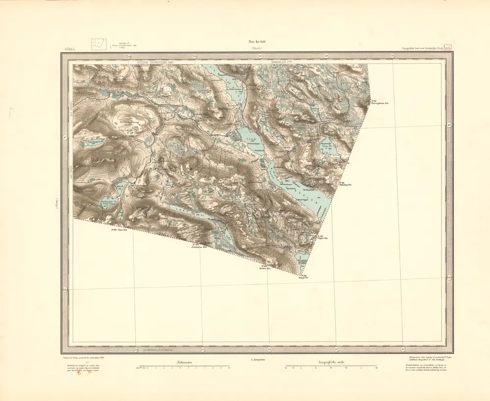 Voorbeeld van de oude kaart