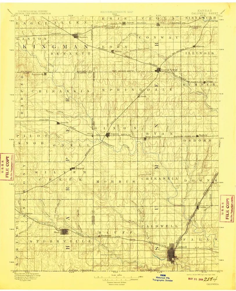 Voorbeeld van de oude kaart