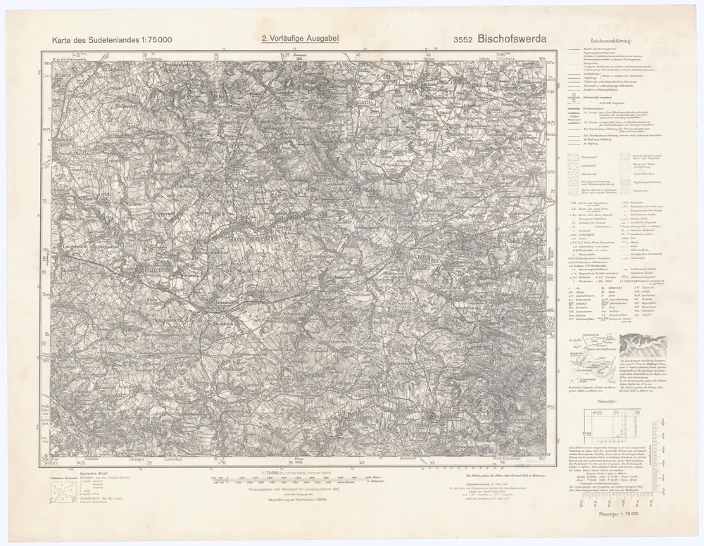 Voorbeeld van de oude kaart