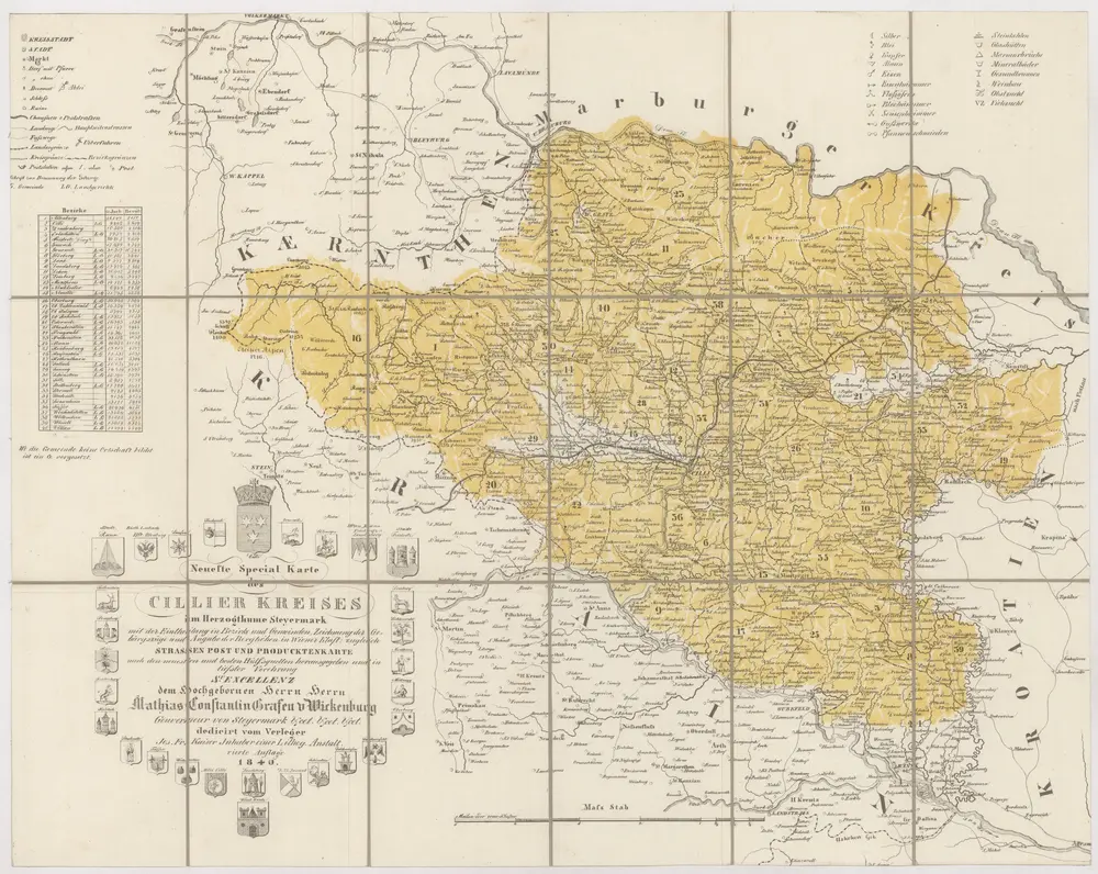 Aperçu de l'ancienne carte