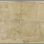 A colored plan of the manor of Sayes Court, in the parish of Deptford, the property of John Evelyn, Esq., as surveyed by Joel Gascoyne in 1692, with the Dock-yard; drawn without a scale, but 1 1/2 inch to a chain, or about 176 feet to an inch.