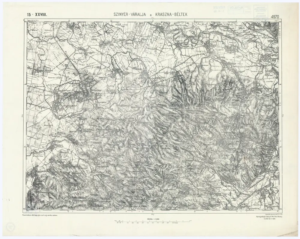 Voorbeeld van de oude kaart