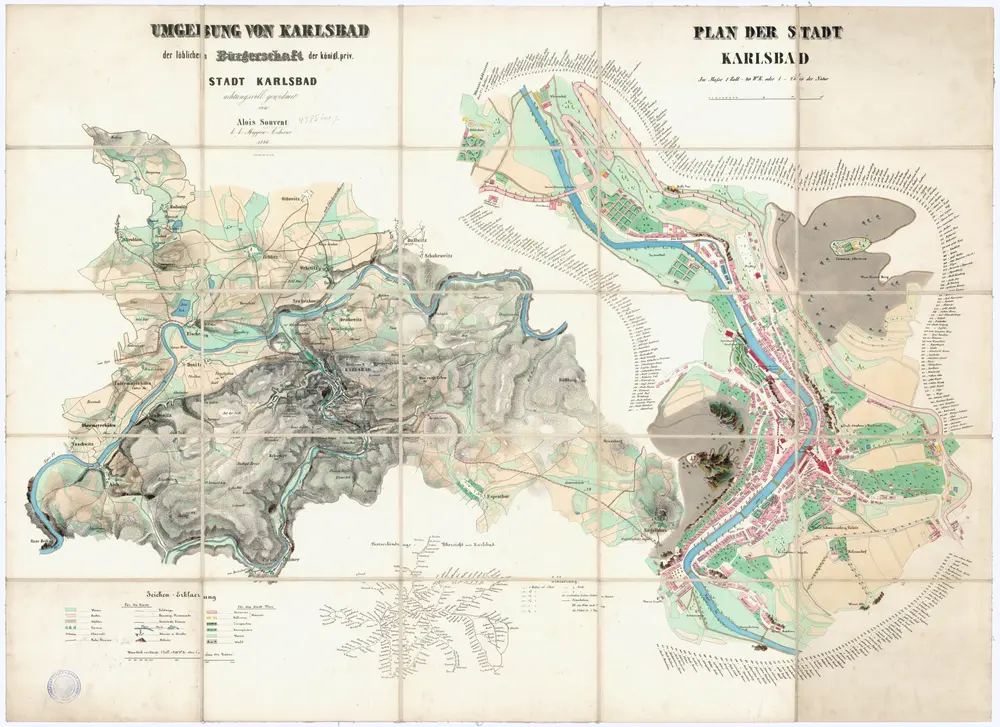 Voorbeeld van de oude kaart