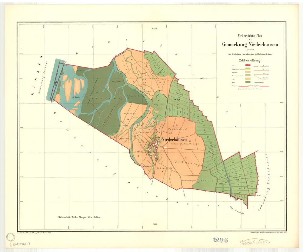 Voorbeeld van de oude kaart