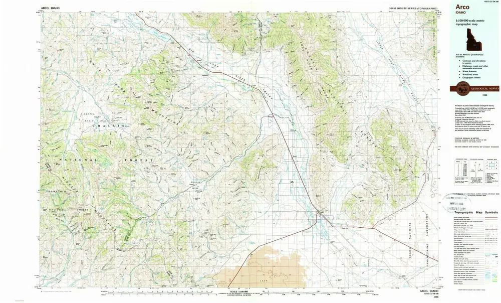 Voorbeeld van de oude kaart