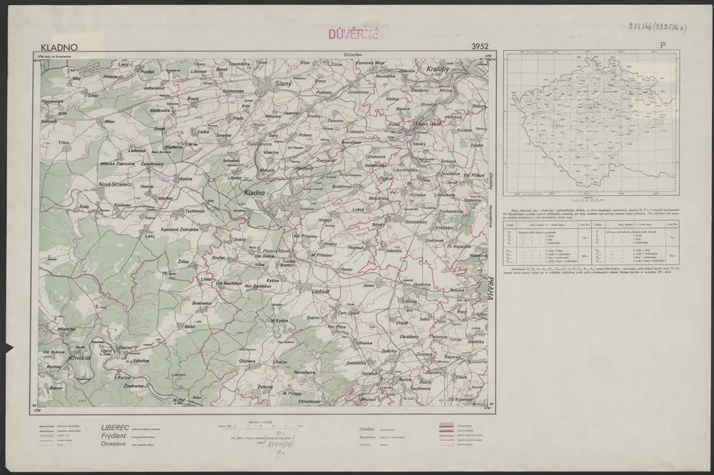 Voorbeeld van de oude kaart