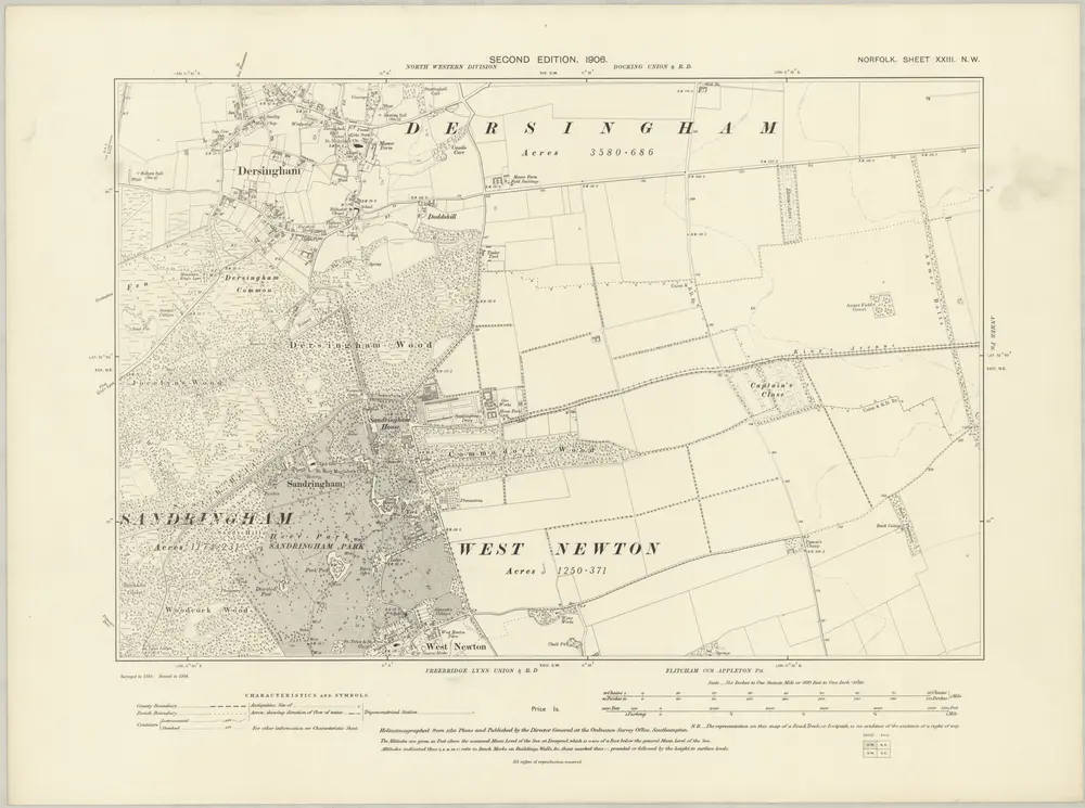 Voorbeeld van de oude kaart