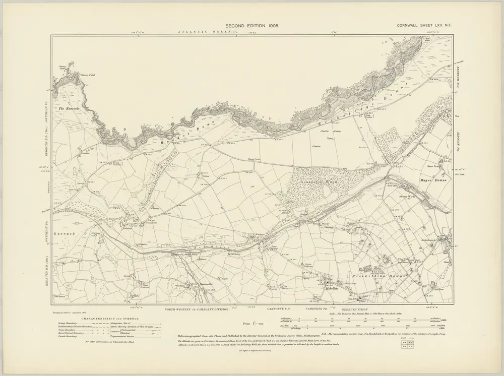 Aperçu de l'ancienne carte