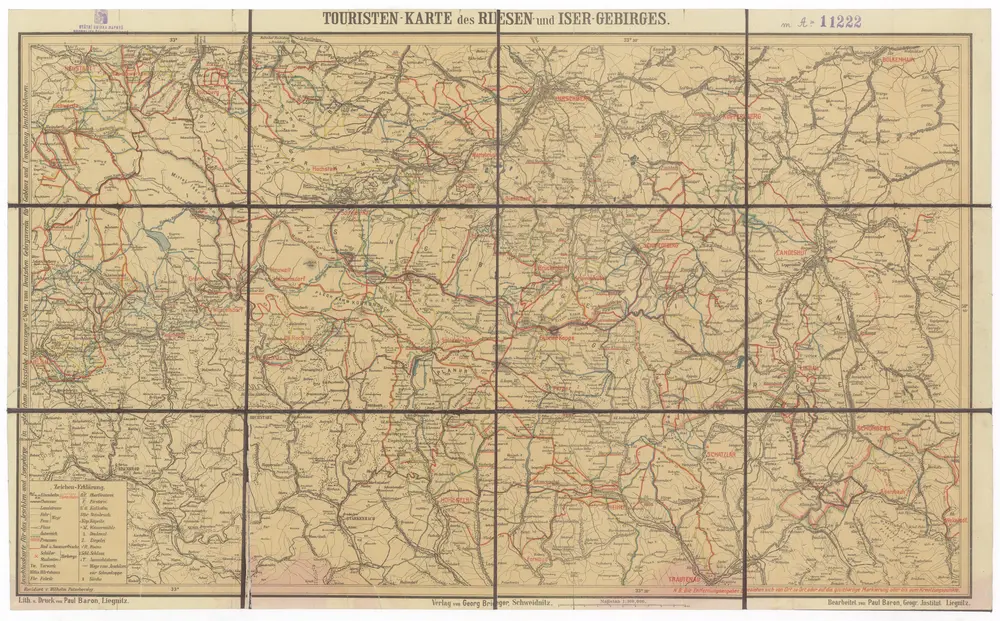 Voorbeeld van de oude kaart