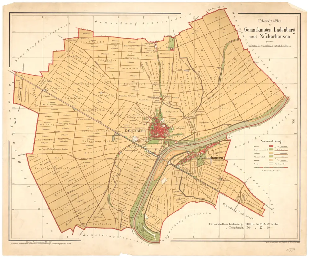 Voorbeeld van de oude kaart