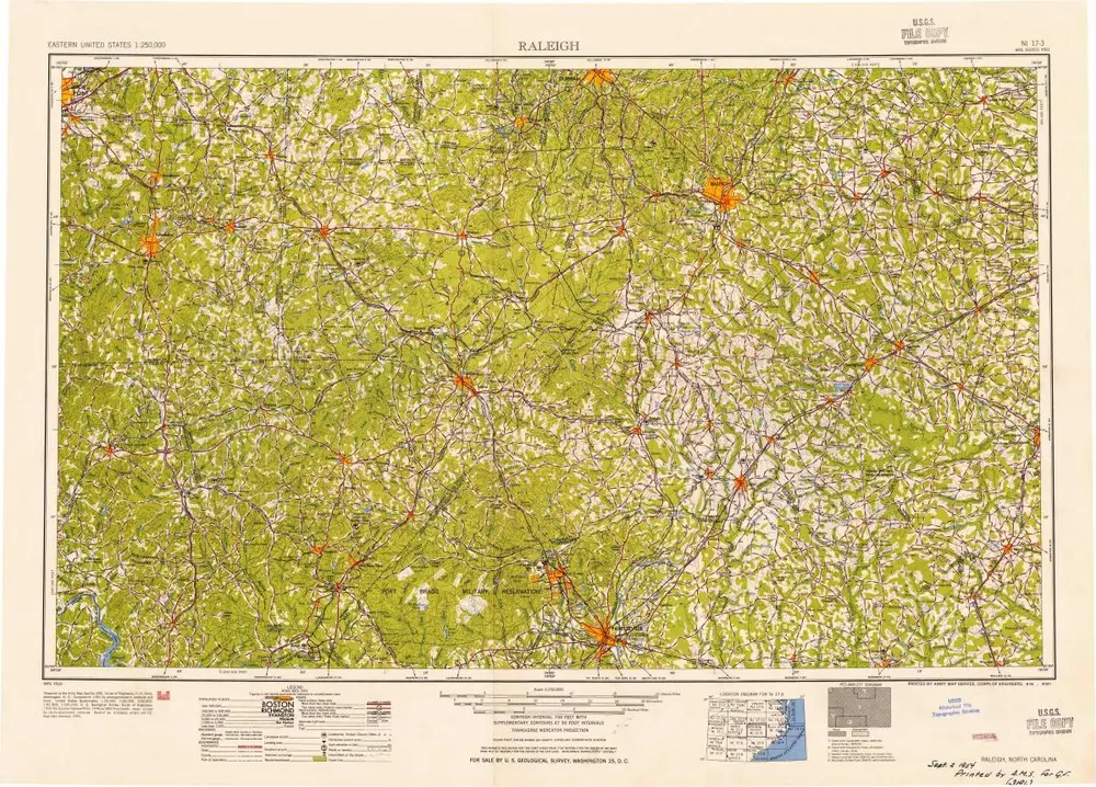 Voorbeeld van de oude kaart