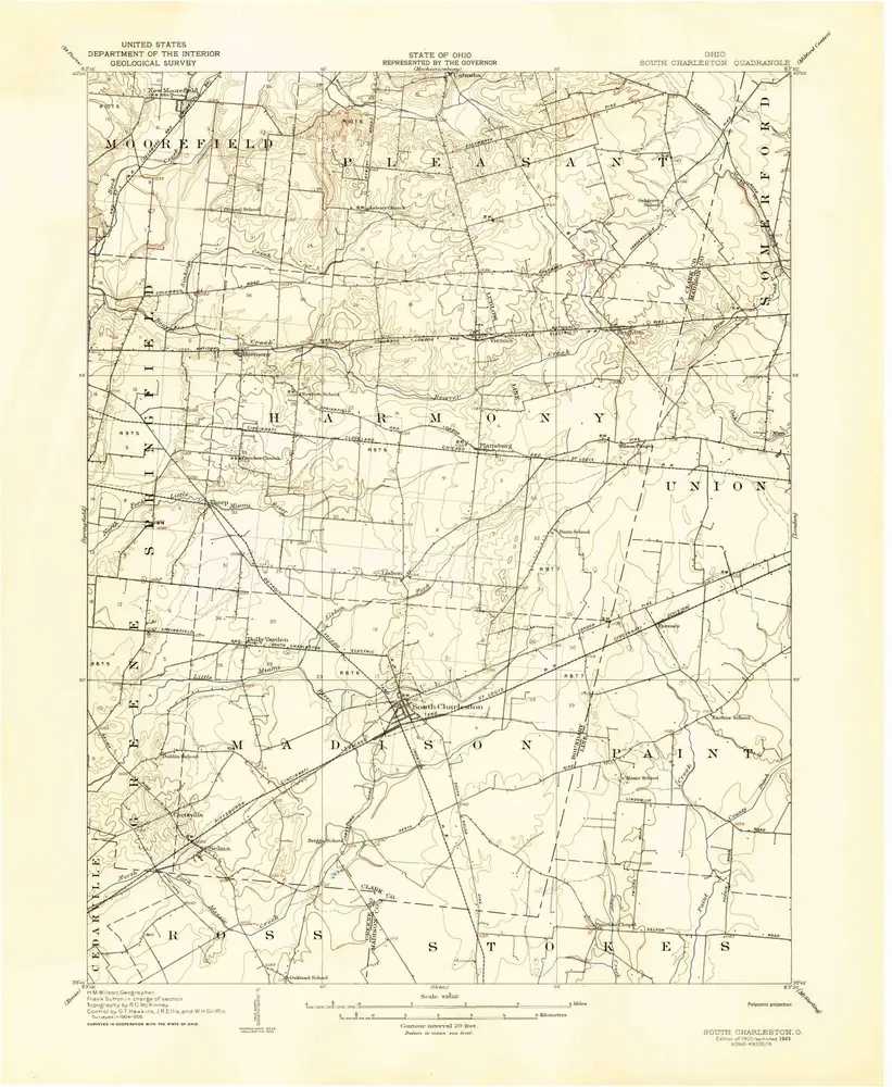 Voorbeeld van de oude kaart