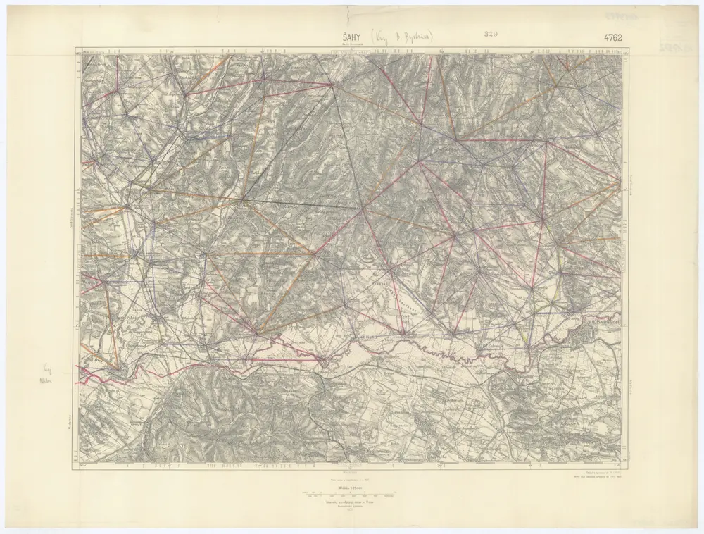 Voorbeeld van de oude kaart