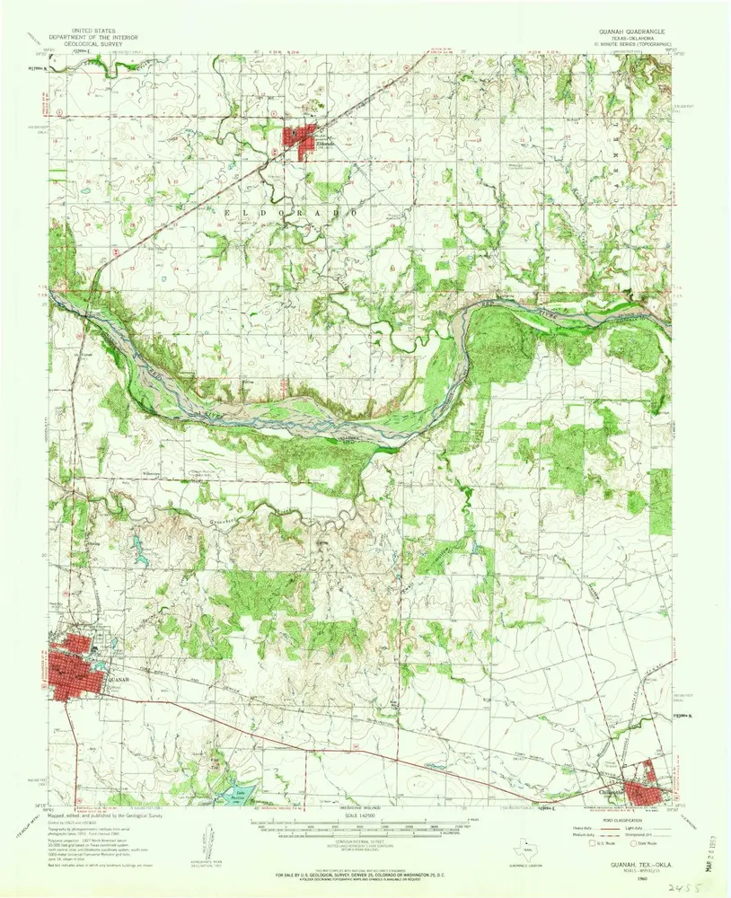 Voorbeeld van de oude kaart