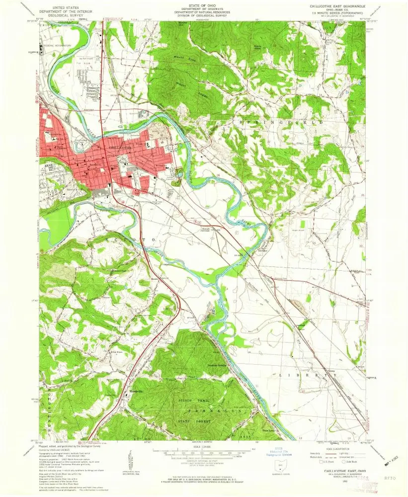 Voorbeeld van de oude kaart