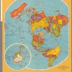 Rand McNally Polar Map of the World.