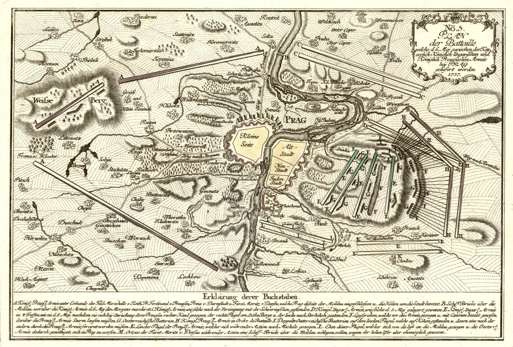 Voorbeeld van de oude kaart