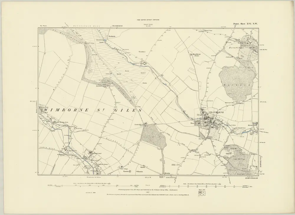 Voorbeeld van de oude kaart