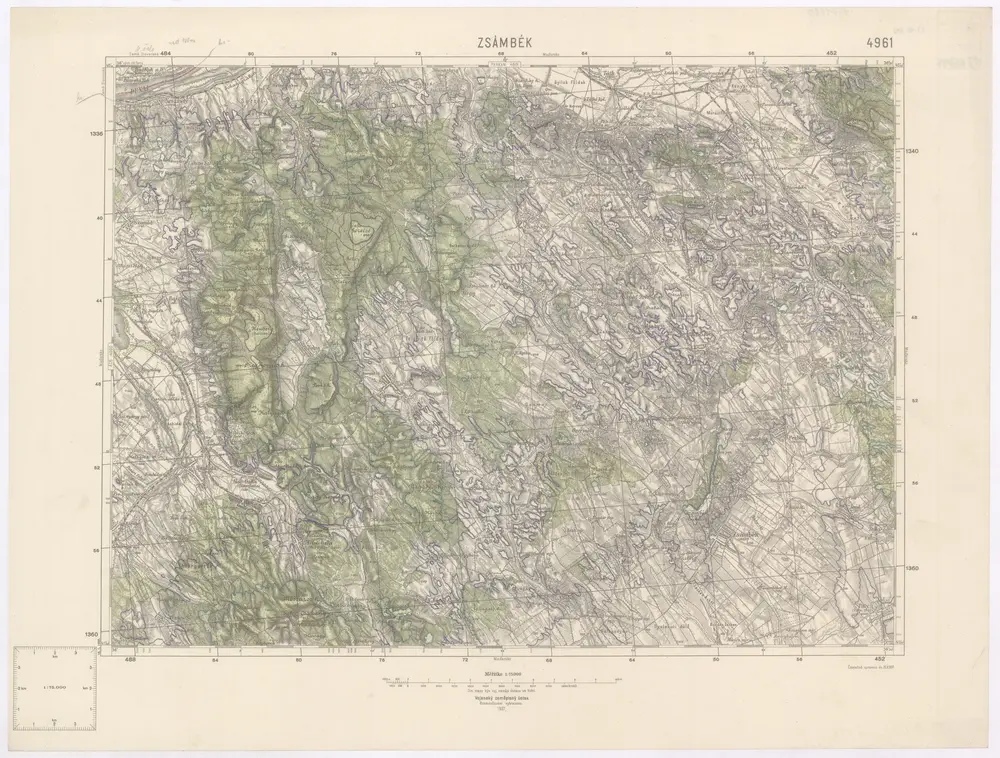 Voorbeeld van de oude kaart