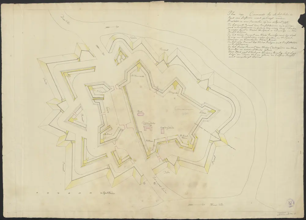 Voorbeeld van de oude kaart