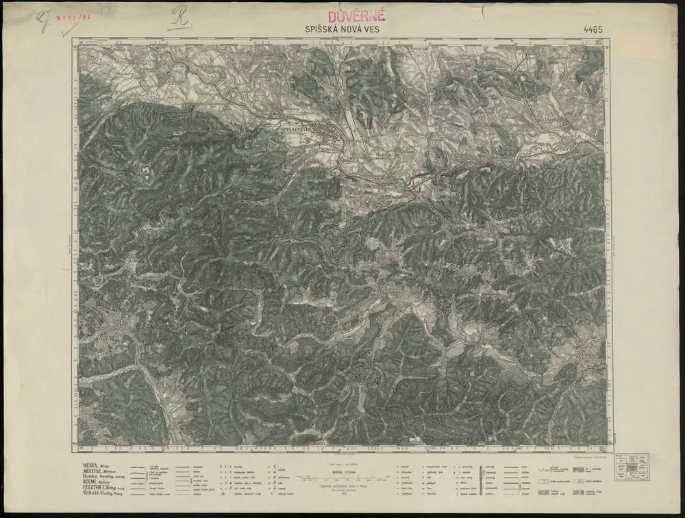 Voorbeeld van de oude kaart