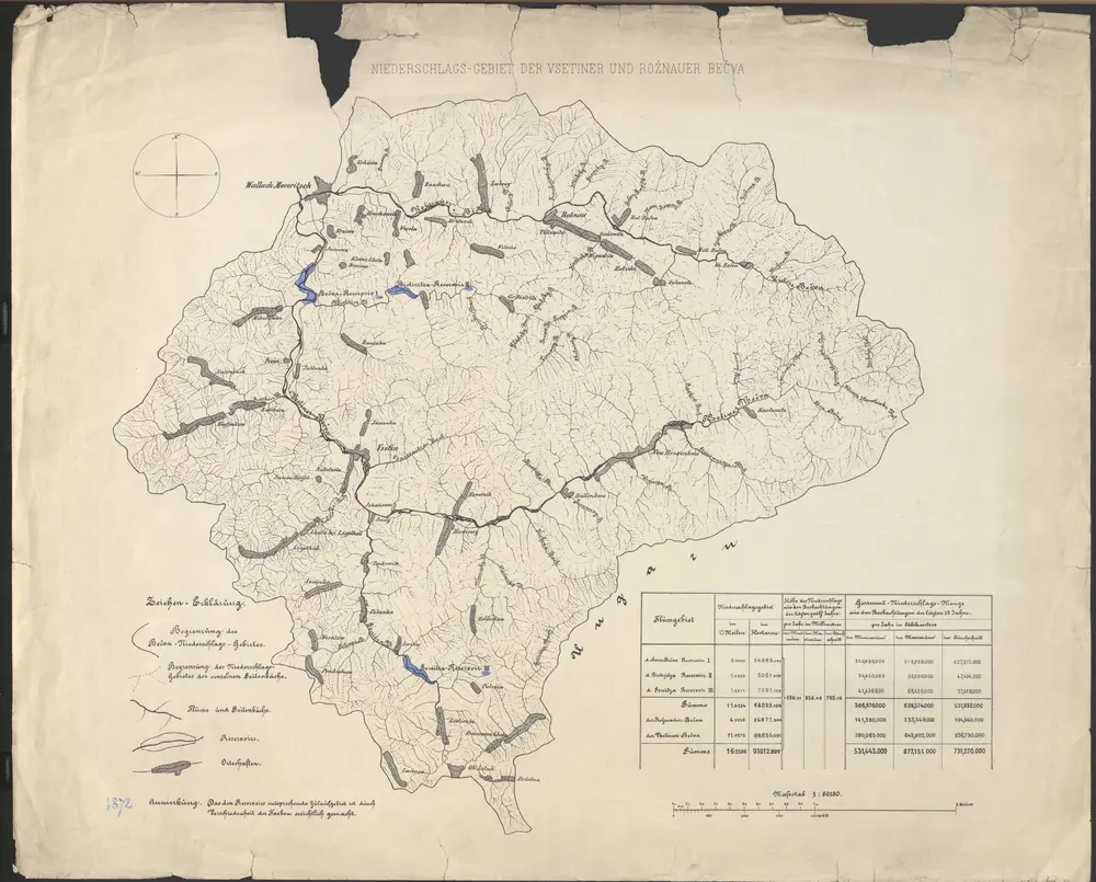 Voorbeeld van de oude kaart