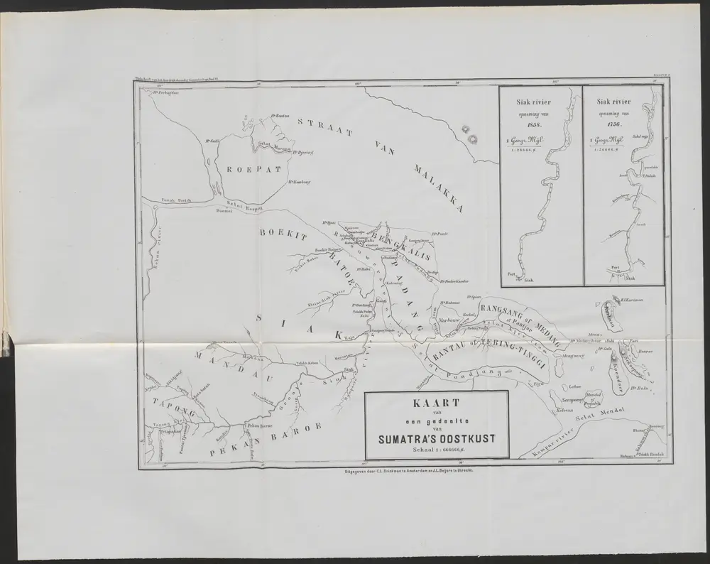 Voorbeeld van de oude kaart