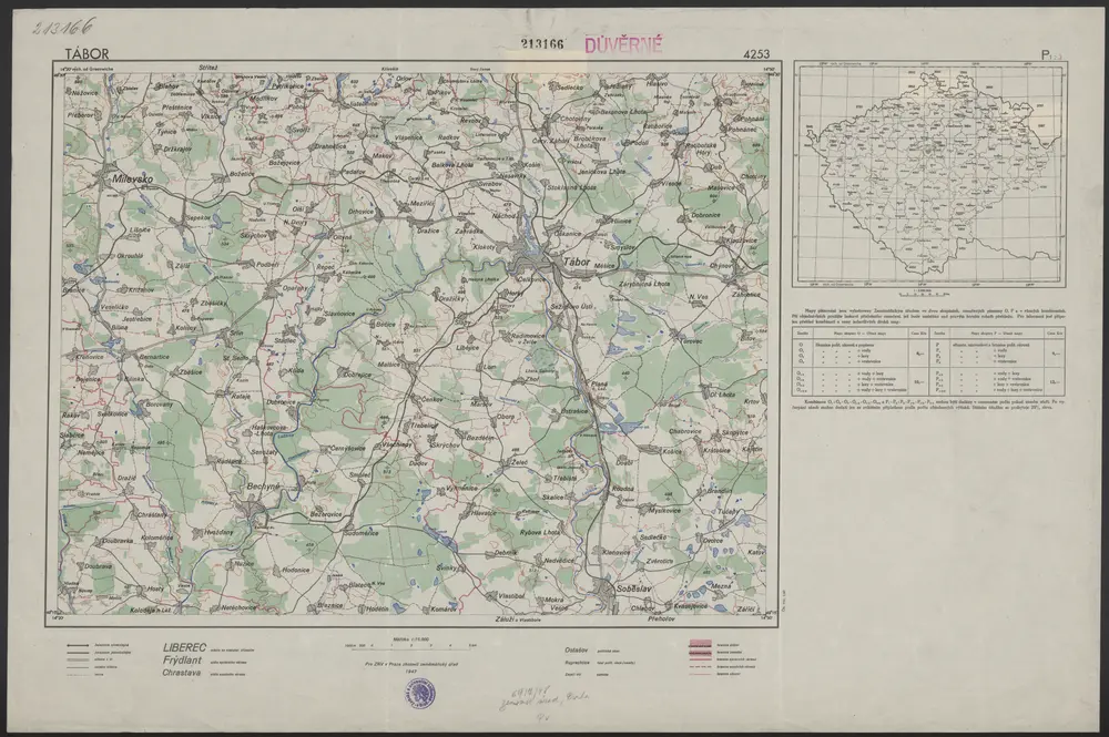 Voorbeeld van de oude kaart