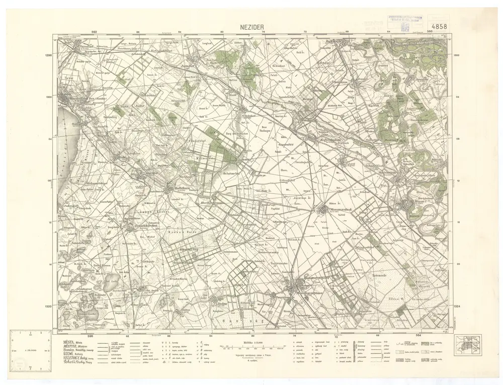 Voorbeeld van de oude kaart