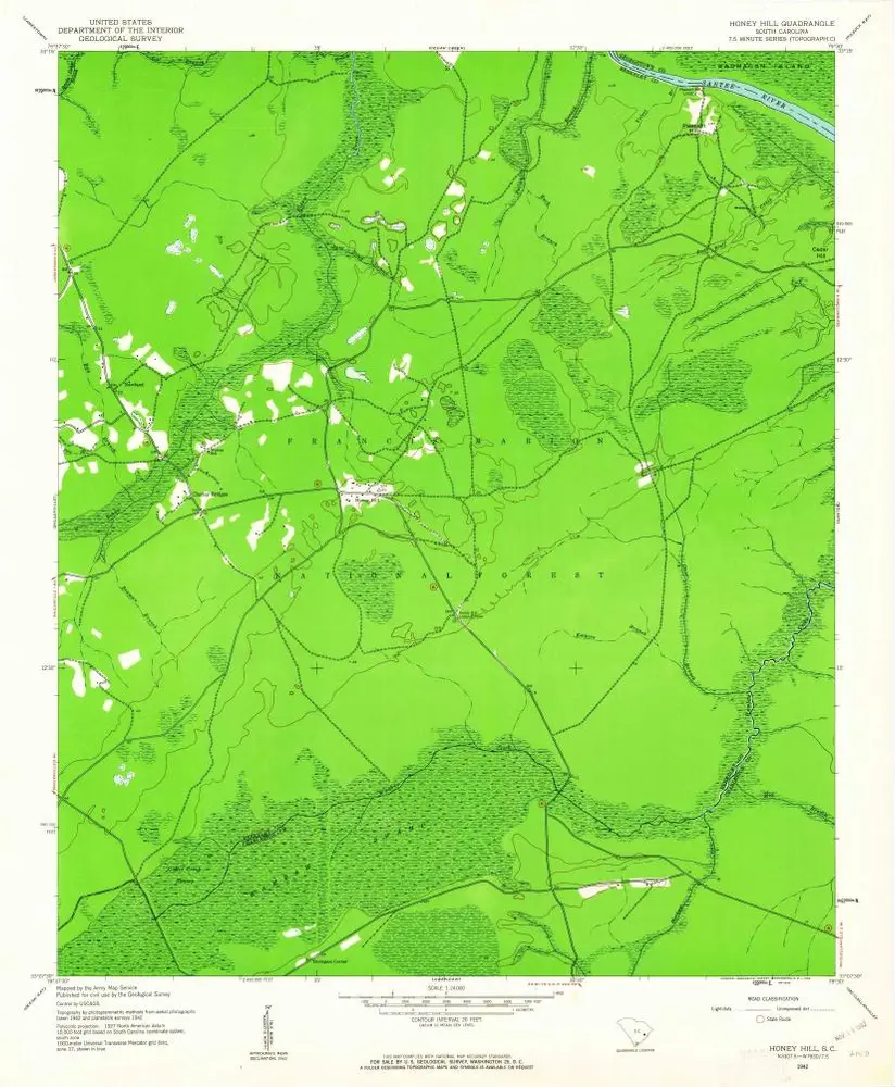 Voorbeeld van de oude kaart