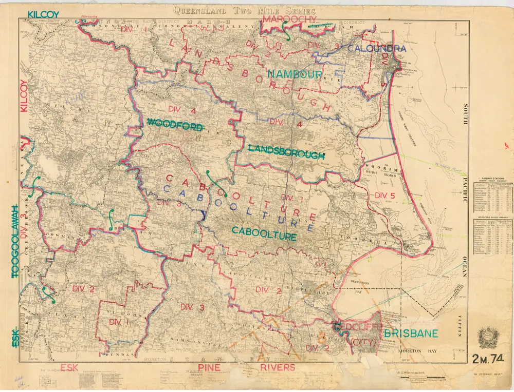 Voorbeeld van de oude kaart