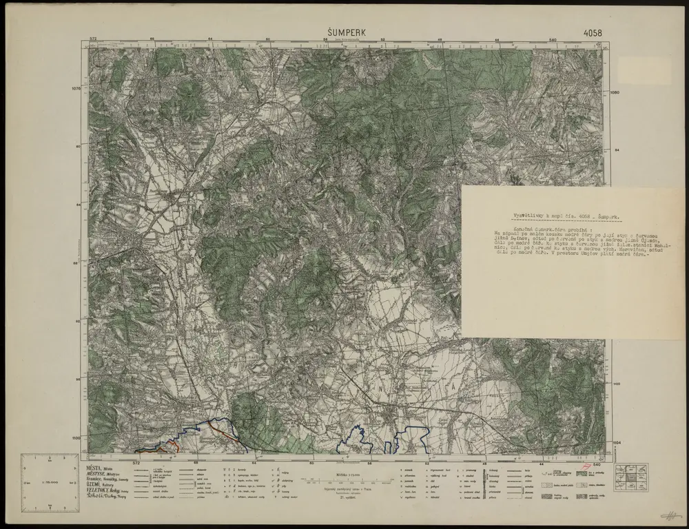 Voorbeeld van de oude kaart