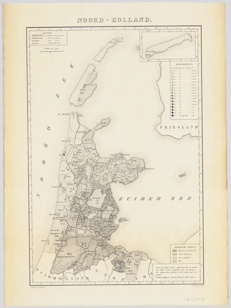 Voorbeeld van de oude kaart