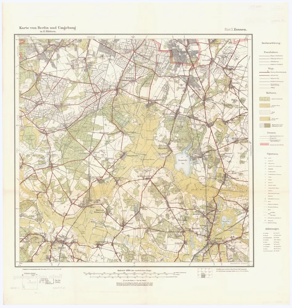 Voorbeeld van de oude kaart