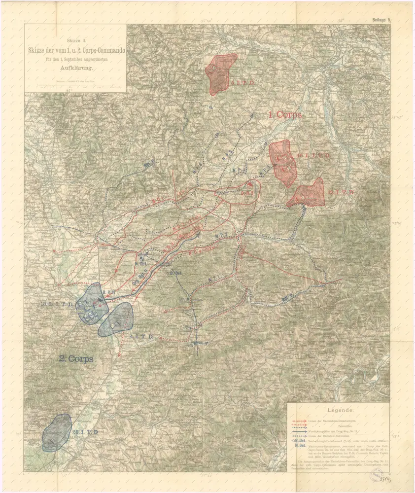 Soubor vojenských map 1900 - 1910