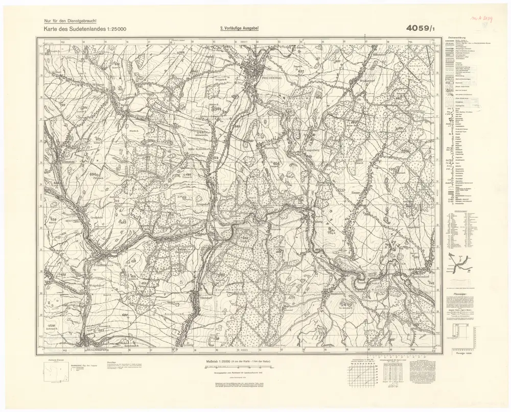 Voorbeeld van de oude kaart