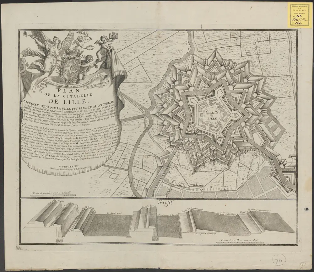 Voorbeeld van de oude kaart