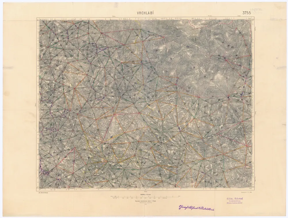 Voorbeeld van de oude kaart