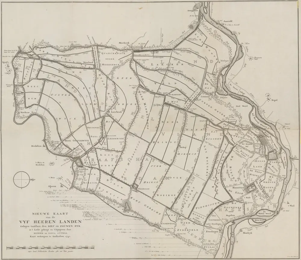 Voorbeeld van de oude kaart