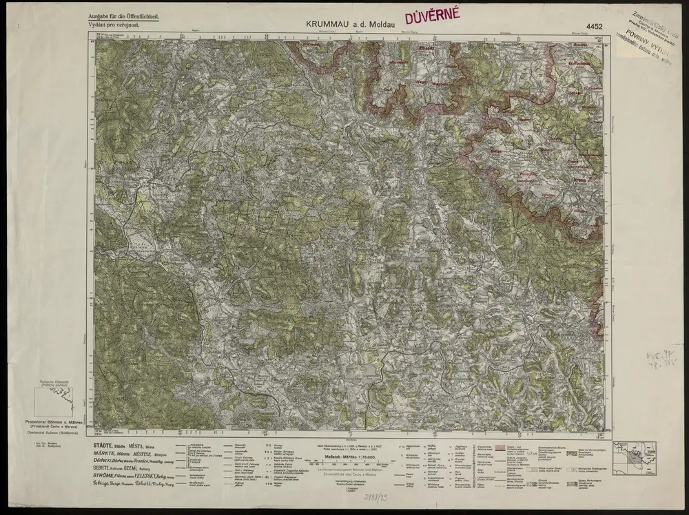 Voorbeeld van de oude kaart