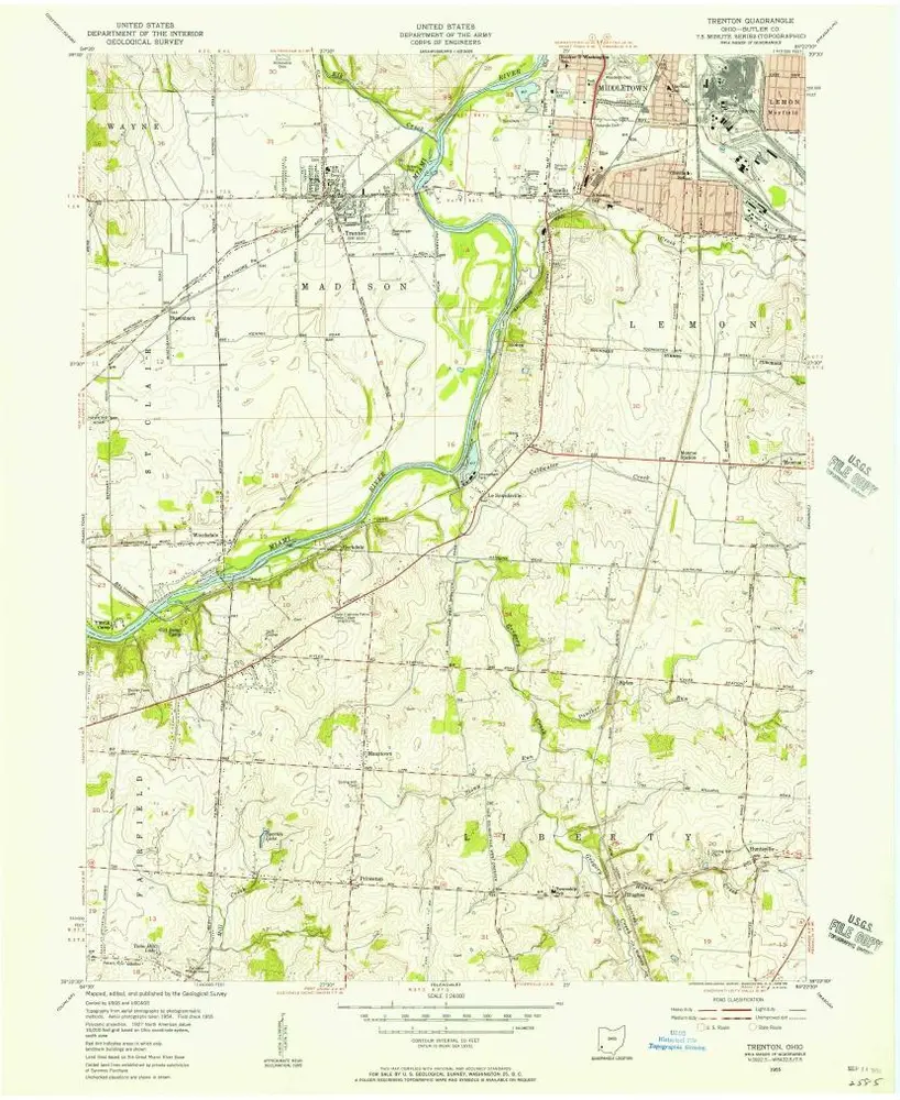 Voorbeeld van de oude kaart