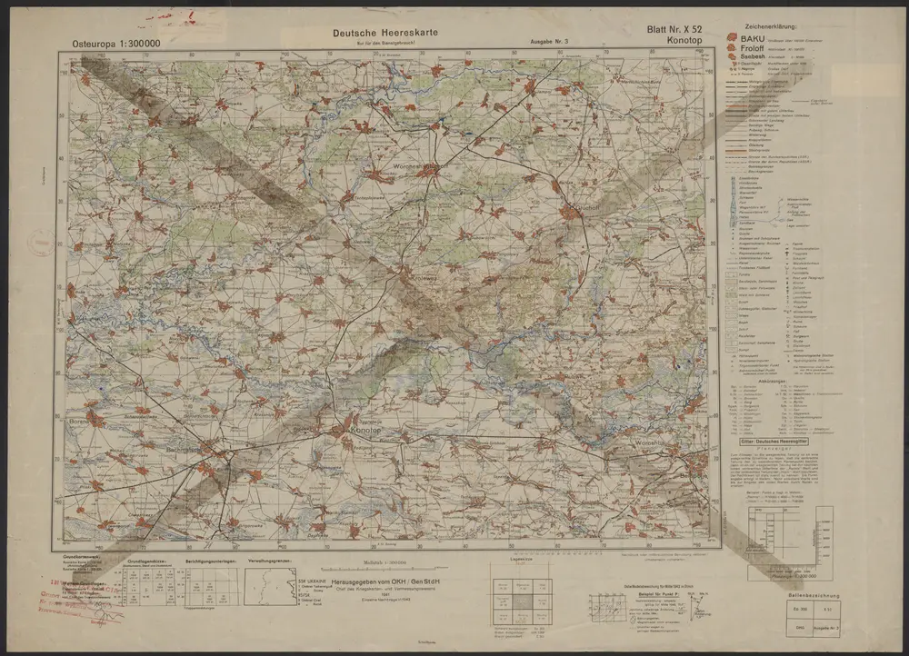 Voorbeeld van de oude kaart