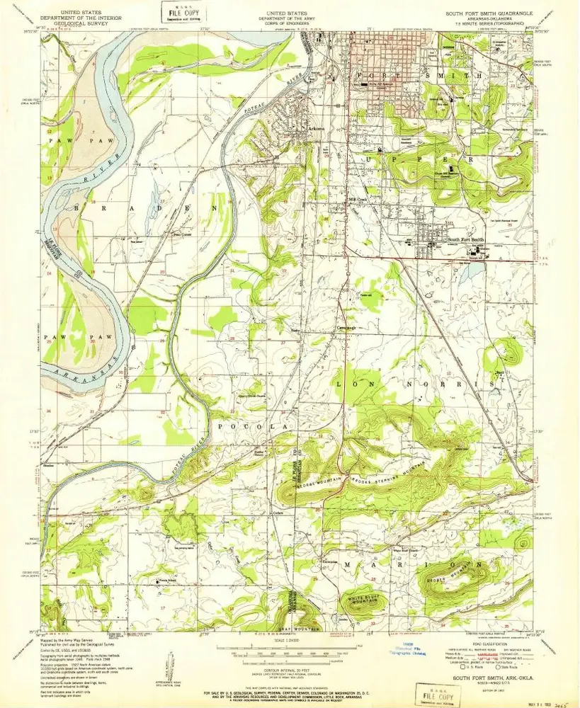 Voorbeeld van de oude kaart