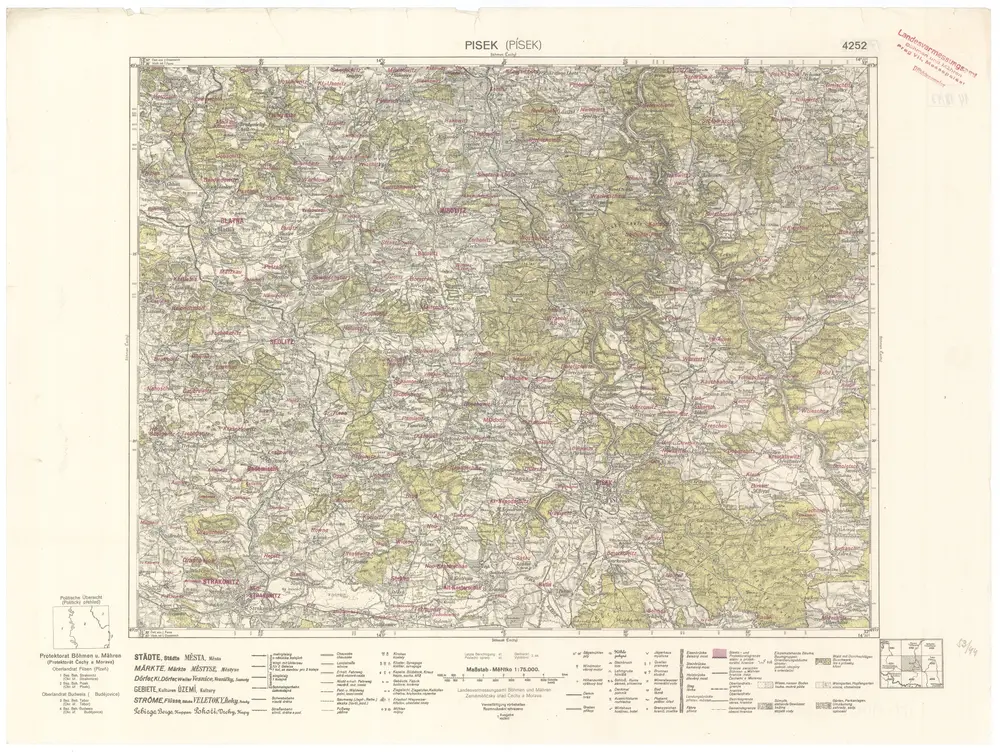 Voorbeeld van de oude kaart