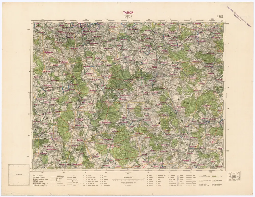 Voorbeeld van de oude kaart