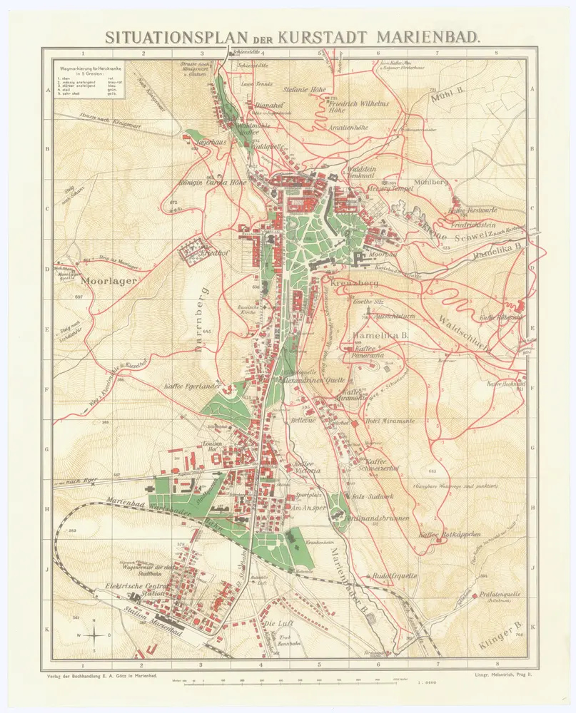 Voorbeeld van de oude kaart