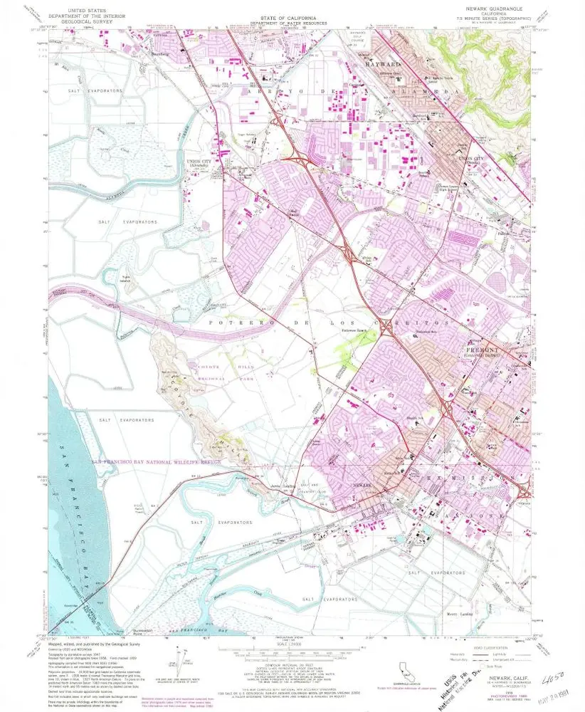 Voorbeeld van de oude kaart