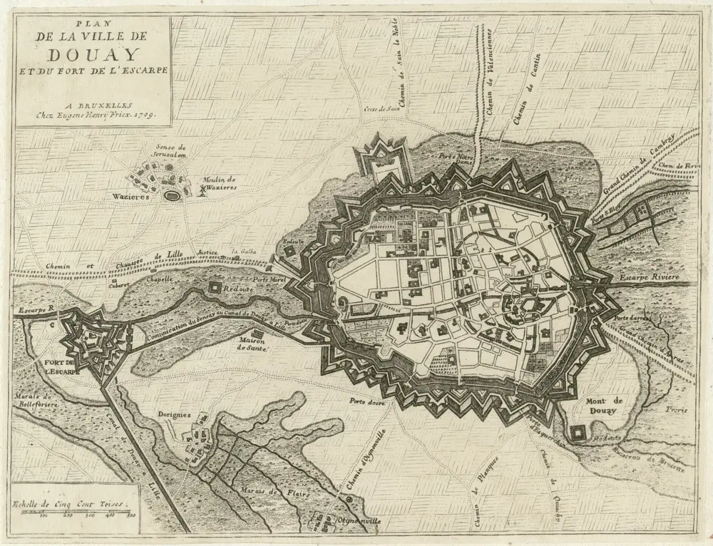 Voorbeeld van de oude kaart