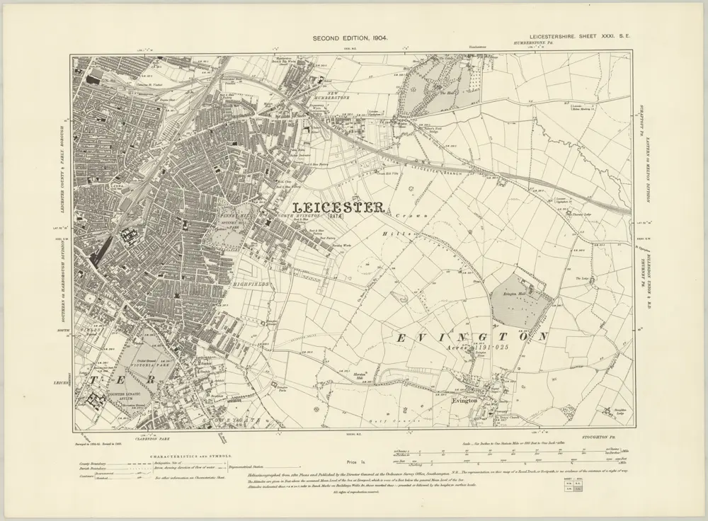 Voorbeeld van de oude kaart